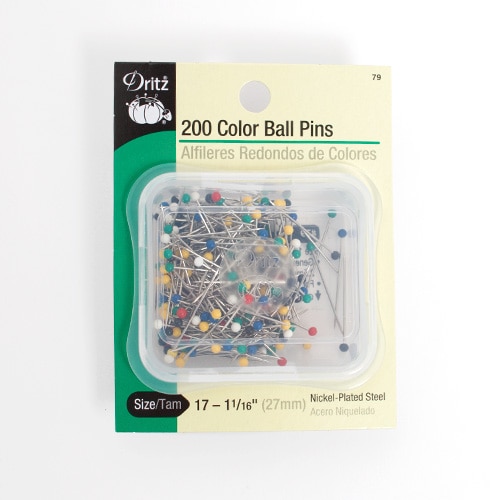 Dritz, Plastic Head, Steel Pins, 200 Piece